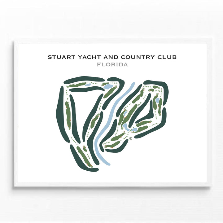 Stuart Yacht & Country Club, Florida - Printed Golf Courses