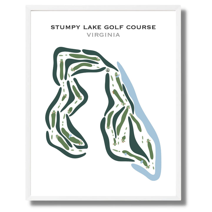 Stumpy Lake Golf Course, Virginia - Printed Golf Courses