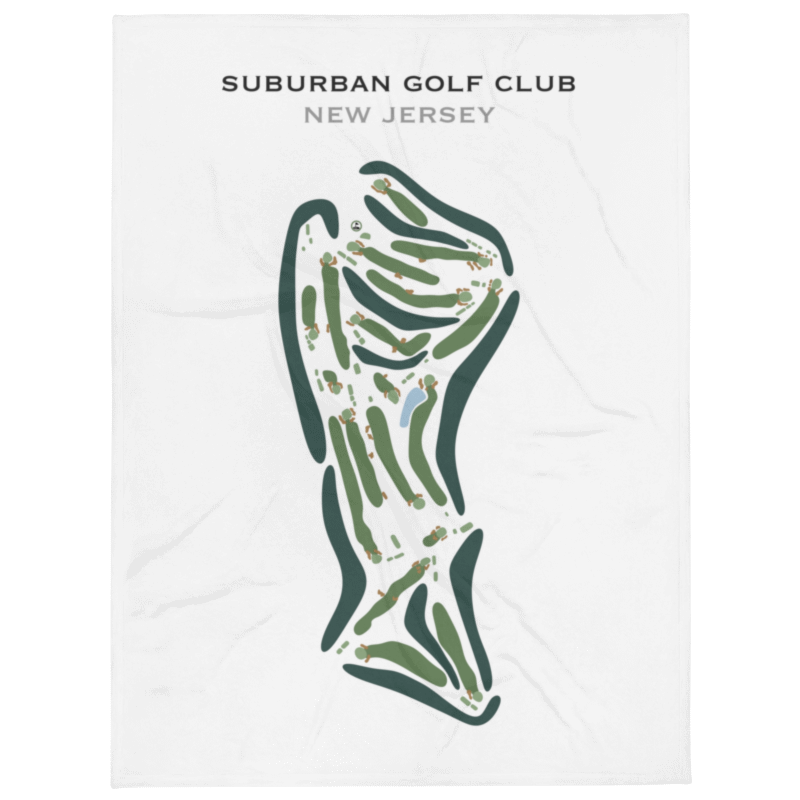 Suburban Golf Club, New Jersey - Printed Golf Courses