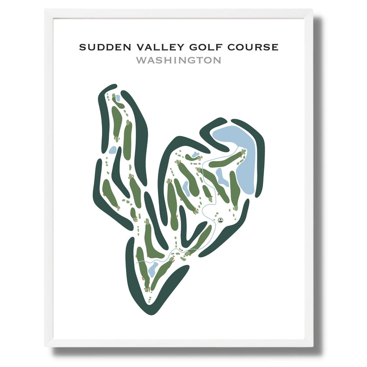 Sudden Valley Golf Course, Washington - Printed Golf Course