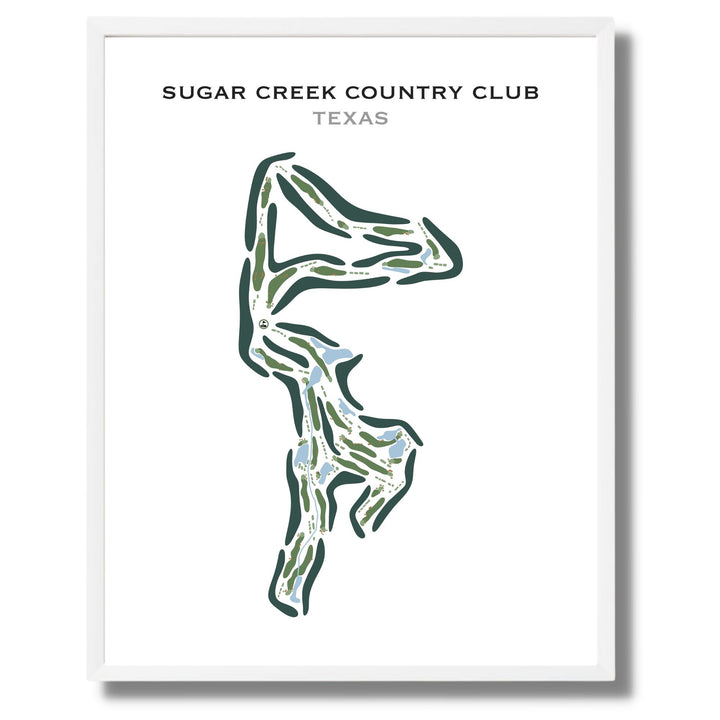 Sugar Creek Country Club, Texas - Printed Golf Course