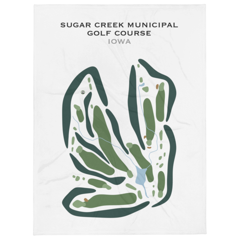 Sugar Creek Municipal Golf Course, Iowa - Printed Golf Courses