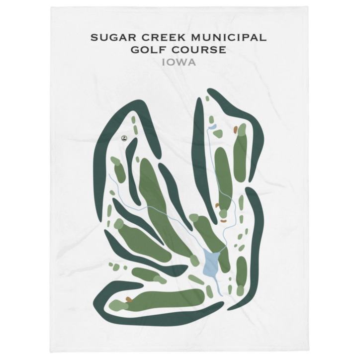 Sugar Creek Municipal Golf Course, Iowa - Printed Golf Courses