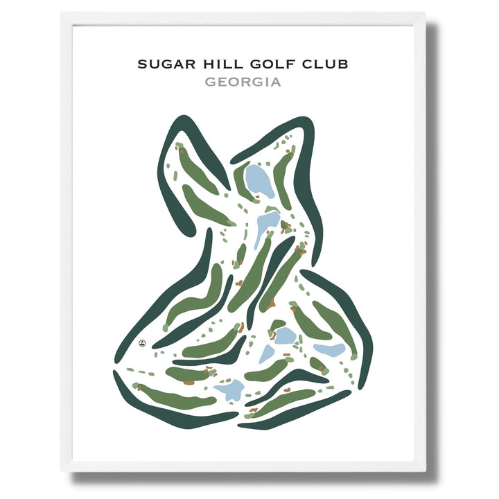 Sugar Hill Golf Club, Georgia - Printed Golf Courses