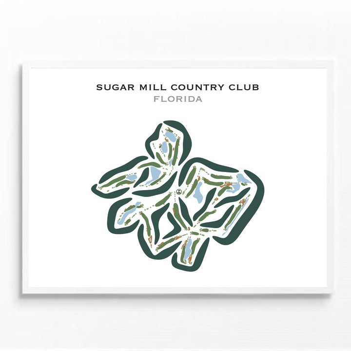 Sugar Mill Country Club, Florida - Printed Golf Courses