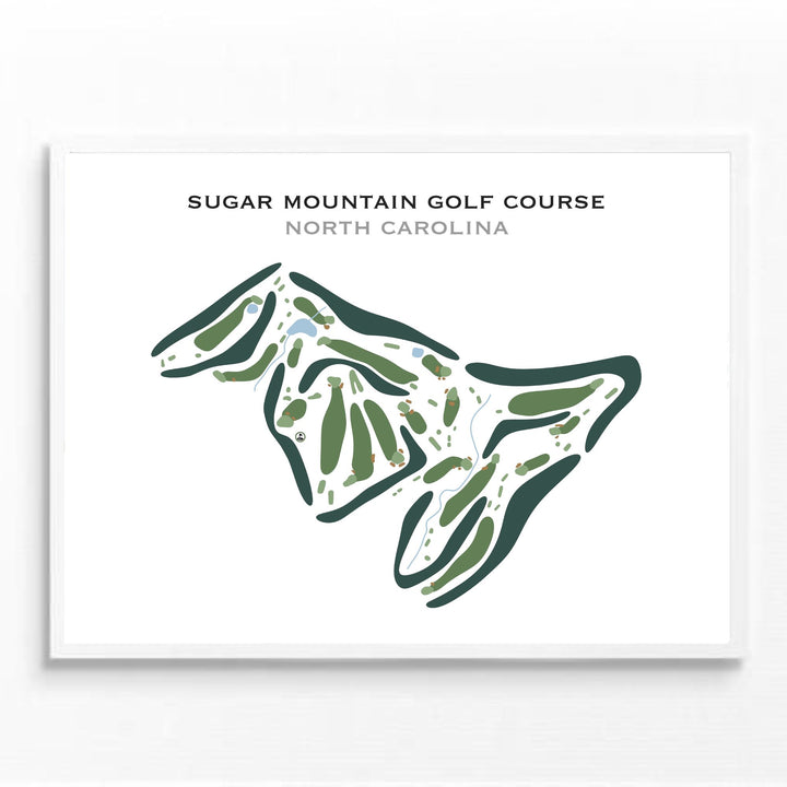 Sugar Mountain Golf Course, North Carolina - Printed Golf Course