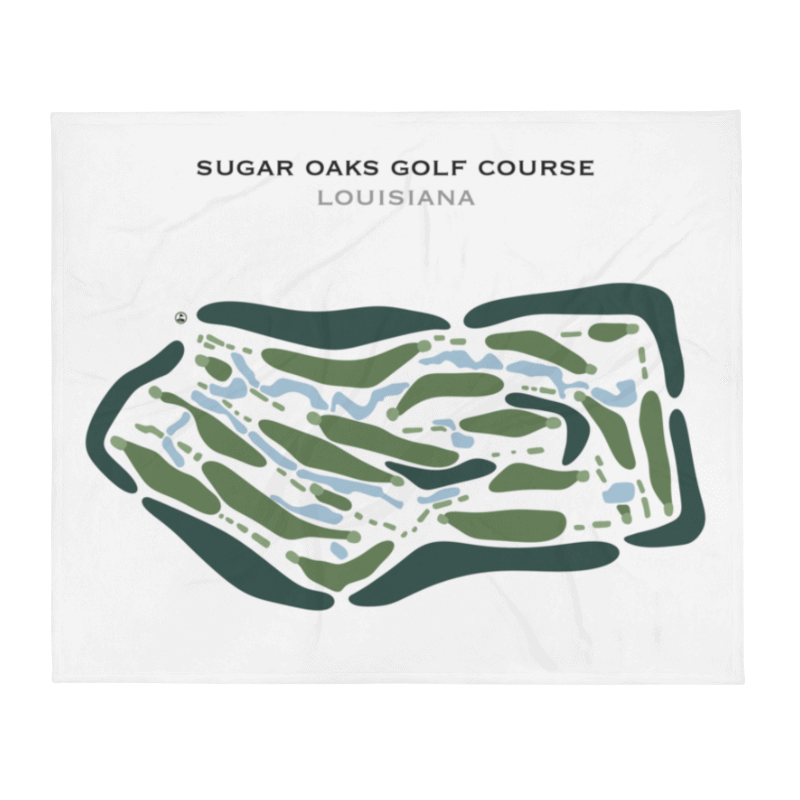 Sugar Oaks Golf Course, Louisiana - Printed Golf Courses