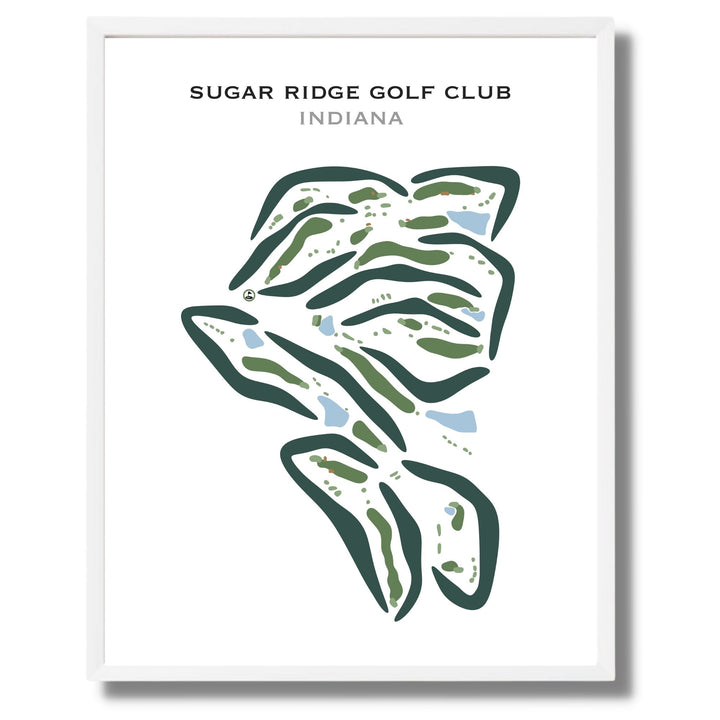 Sugar Ridge Golf Club, Indiana - Printed Golf Courses