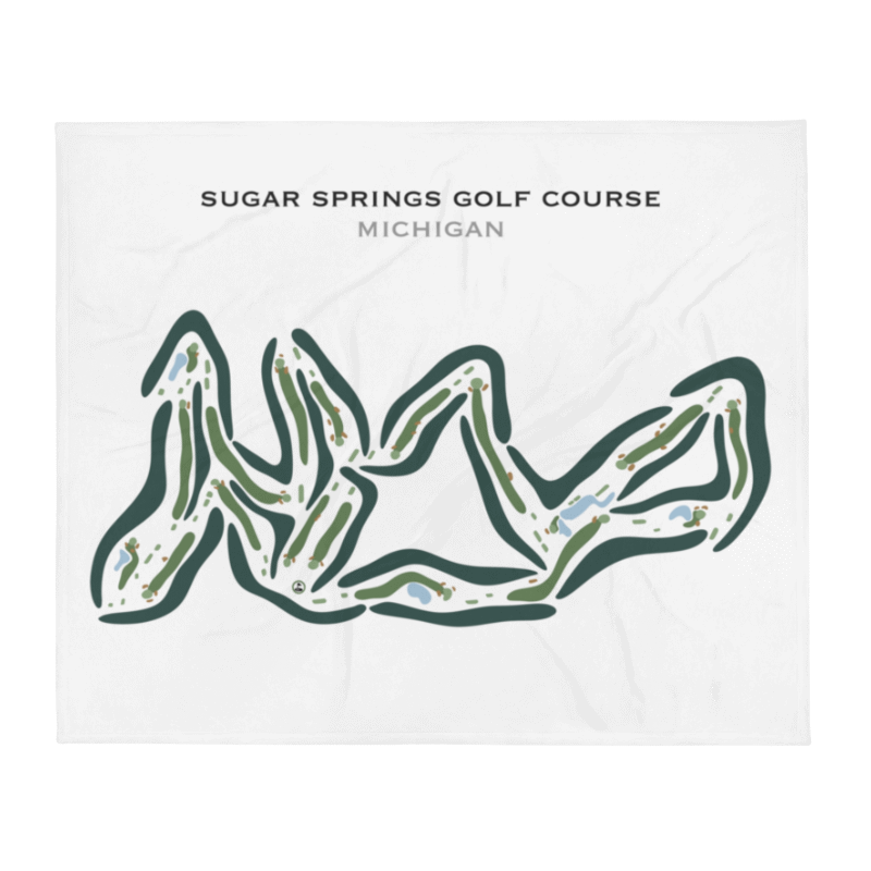 Sugar Springs Golf Course, Michigan - Printed Golf Courses