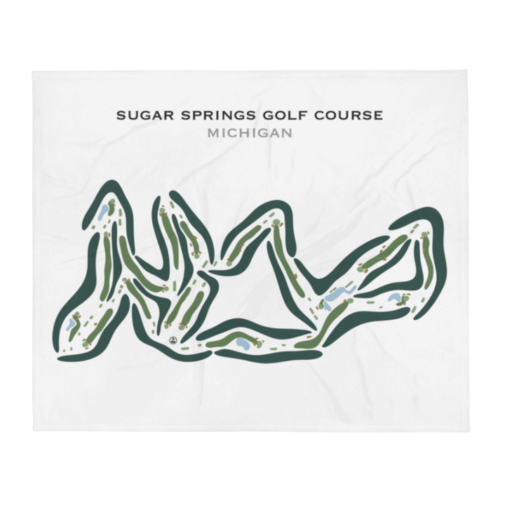 Sugar Springs Golf Course, Michigan - Printed Golf Courses