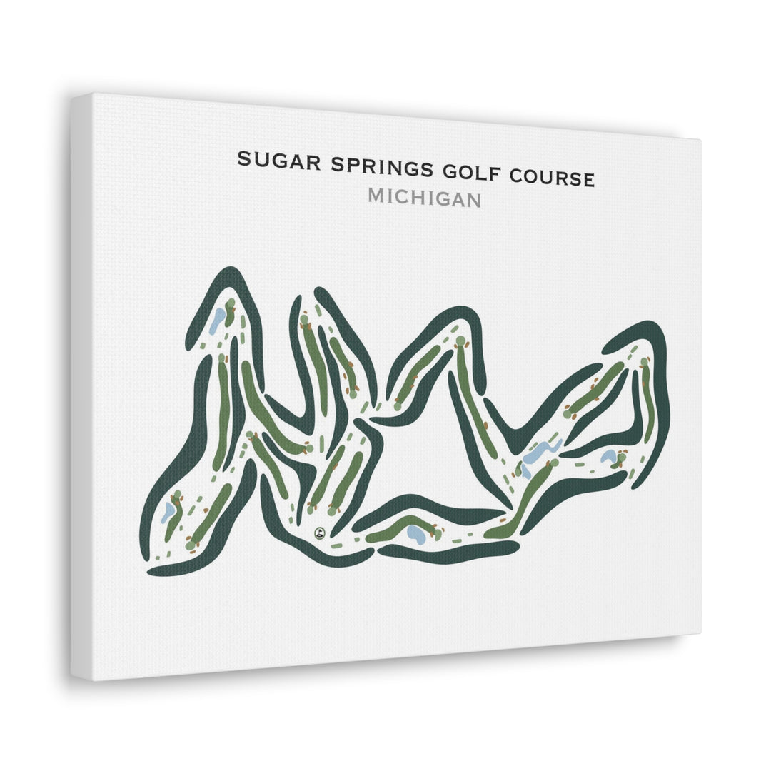 Sugar Springs Golf Course, Michigan - Printed Golf Courses