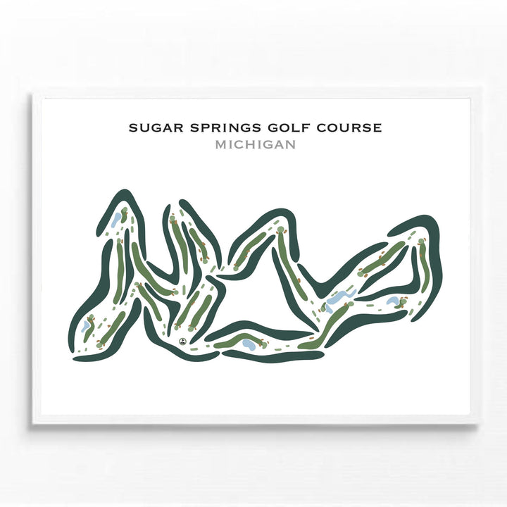 Sugar Springs Golf Course, Michigan - Printed Golf Courses