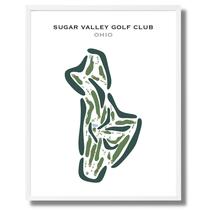 Sugar Valley Golf Club, Ohio - Printed Golf Courses