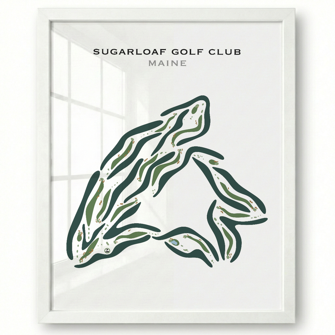 Sugarloaf Golf Club, Maine - Printed Golf Courses