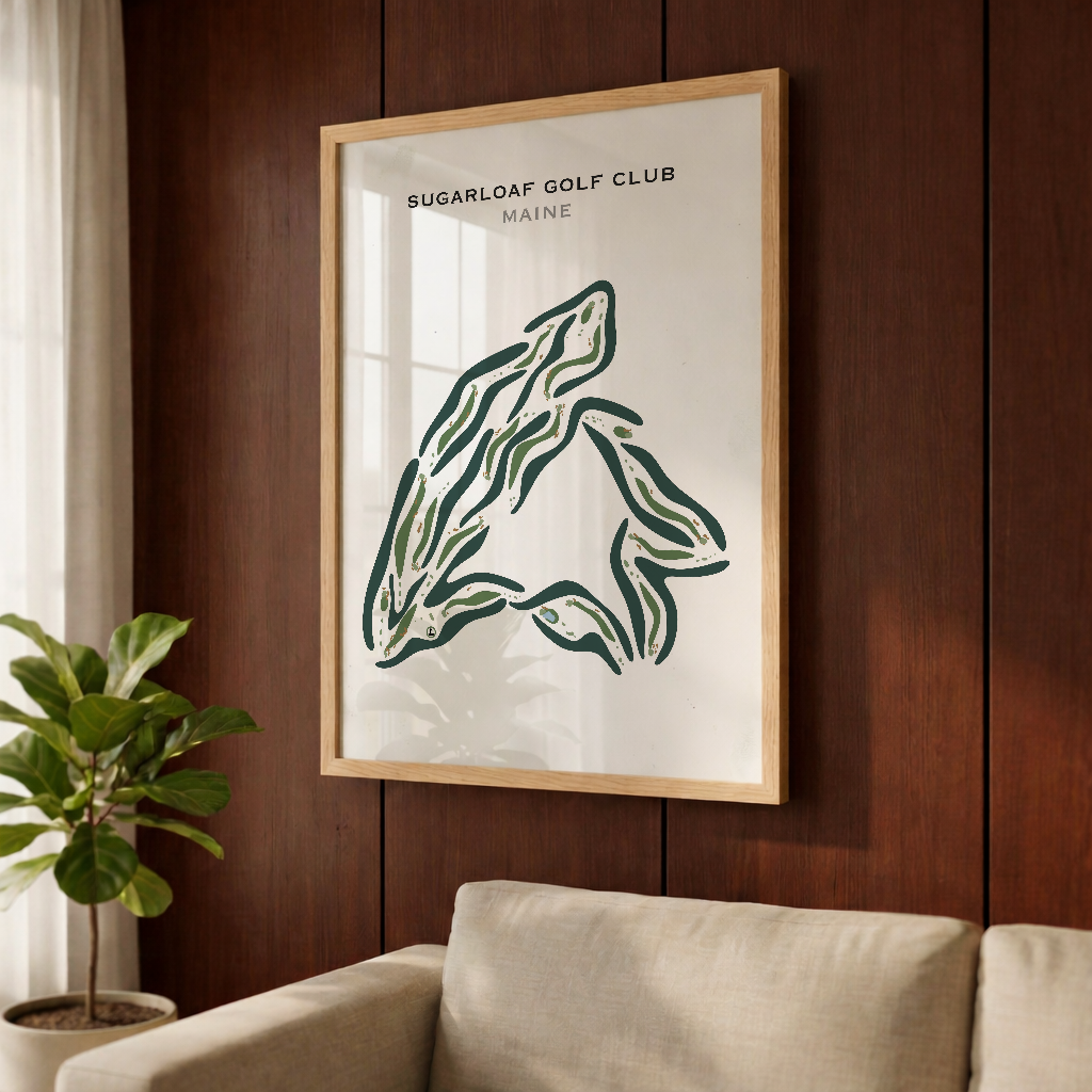 Sugarloaf Golf Club, Maine - Printed Golf Courses