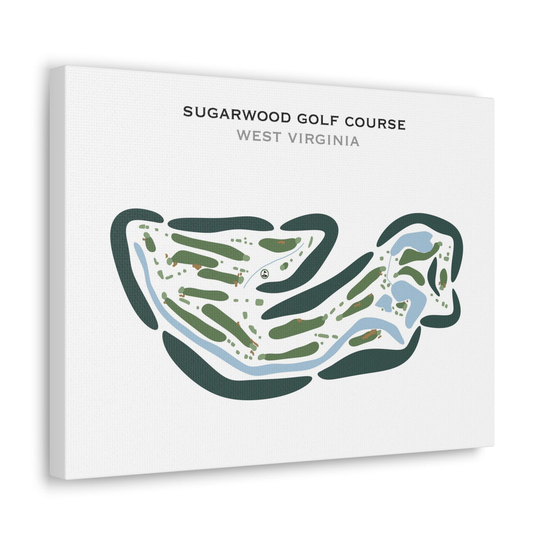 Sugarwood Golf Course, West Virginia - Printed Golf Courses