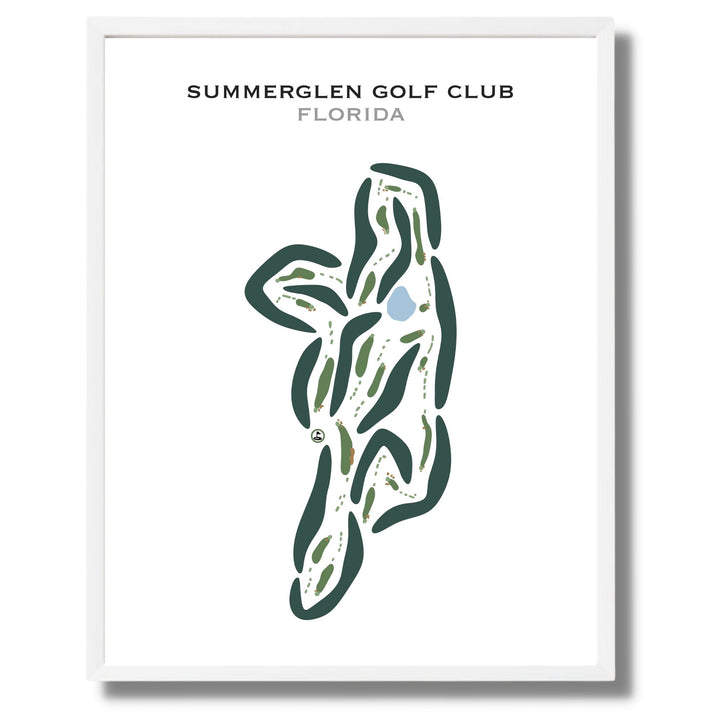 SummerGlen Golf Club, Florida - Printed Golf Courses