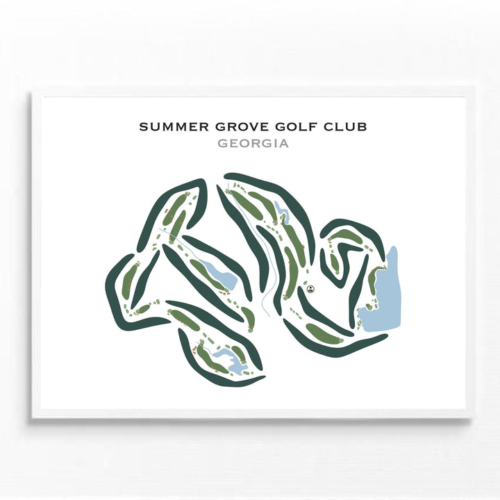 Summer Grove Golf Club, Georgia - Printed Golf Courses