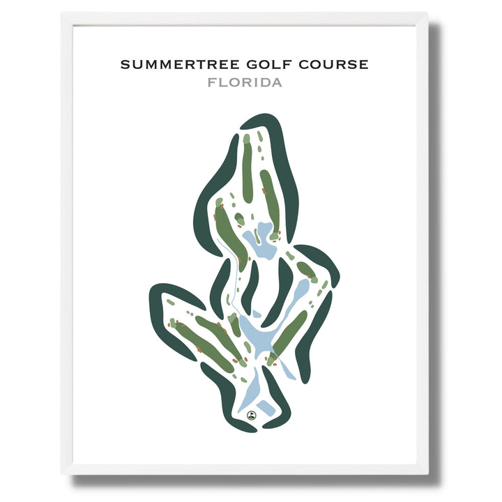 Summertree Golf Course, Florida - Printed Golf Courses