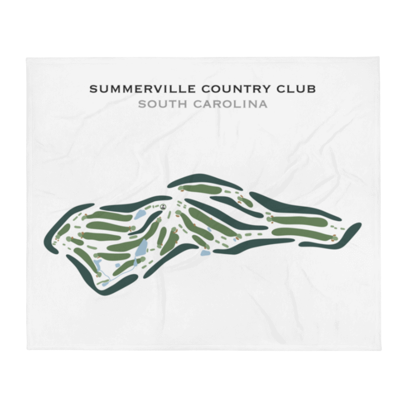 Summerville Country Club, South Carolina - Printed Golf Course