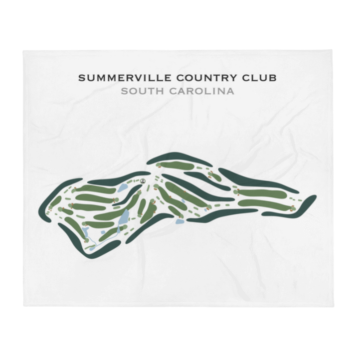 Summerville Country Club, South Carolina - Printed Golf Course