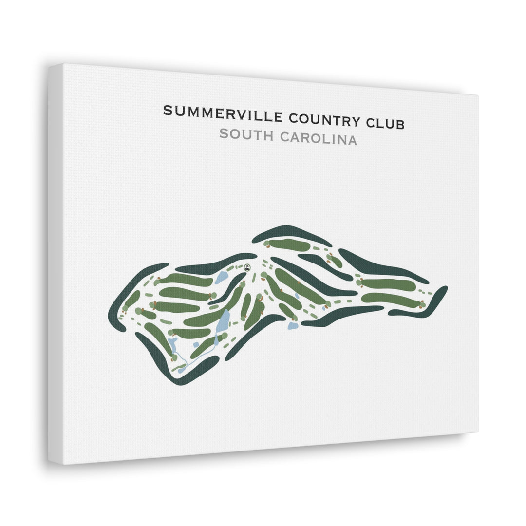 Summerville Country Club, South Carolina - Printed Golf Course