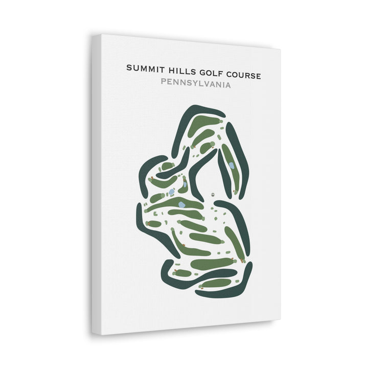 Summit Hills Golf Course, Pennsylvania - Printed Golf Courses