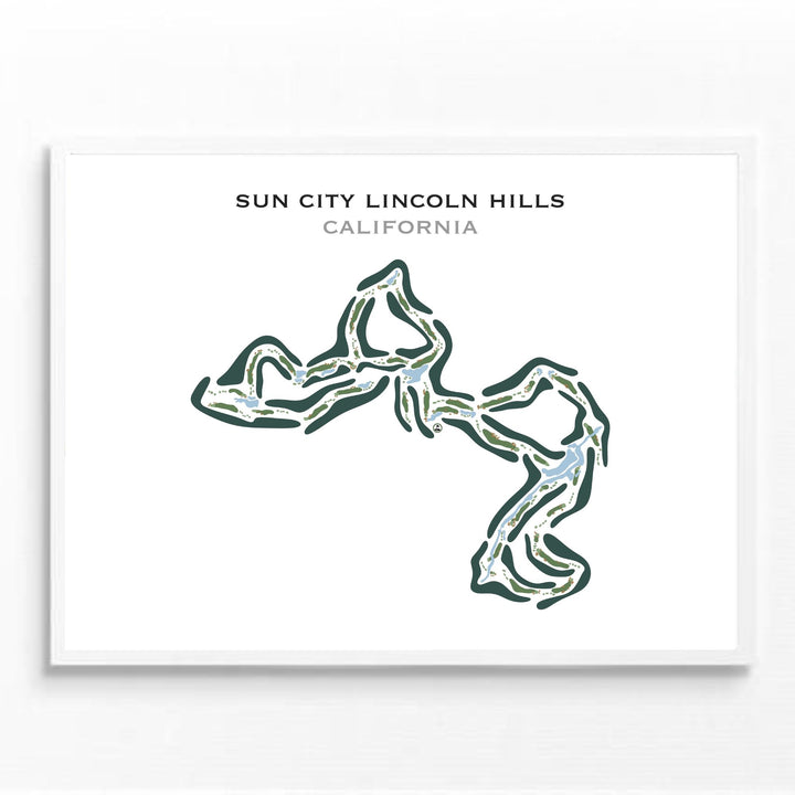 Sun City Lincoln Hills, California - Printed Golf Course