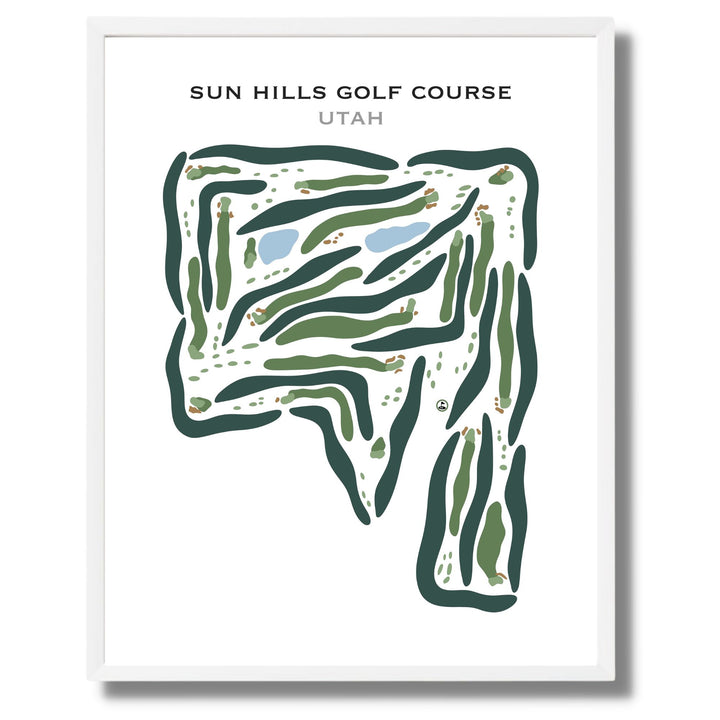 Sun Hills Golf Course, Layton Utah - Printed Golf Courses