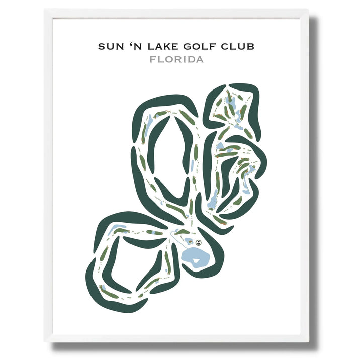 Sun 'N Lake Golf Club, Florida - Printed Golf Courses