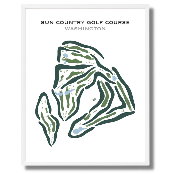 Sun Country Golf Course, Washington - Printed Golf Courses