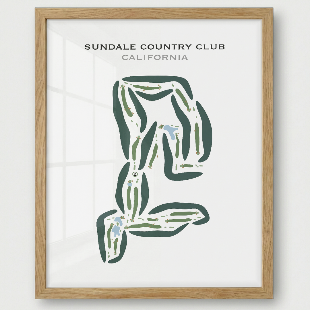 Sundale Country Club, California - Printed Golf Courses
