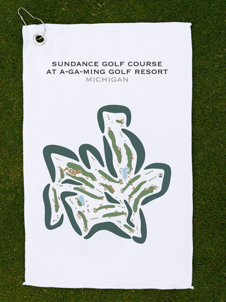 A-Ga-Ming Golf Resort Sundance Course, Michigan - Printed Golf Courses