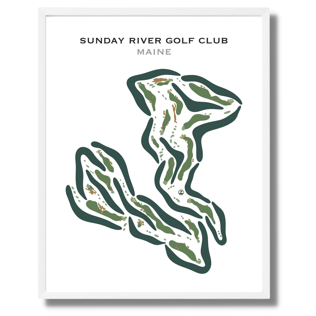 Sunday River Golf Club, Maine - Printed Golf Courses