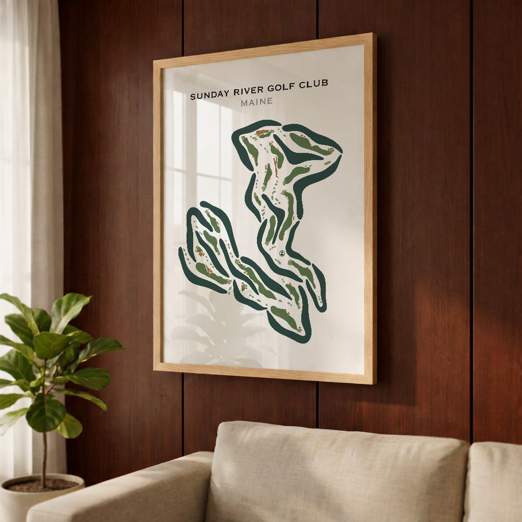 Sunday River Golf Club, Maine - Printed Golf Courses