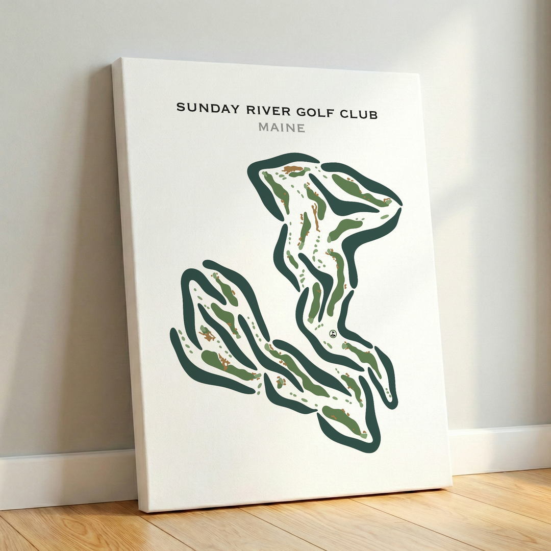 Sunday River Golf Club, Maine - Printed Golf Courses