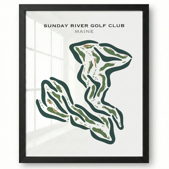 Sunday River Golf Club, Maine - Printed Golf Courses