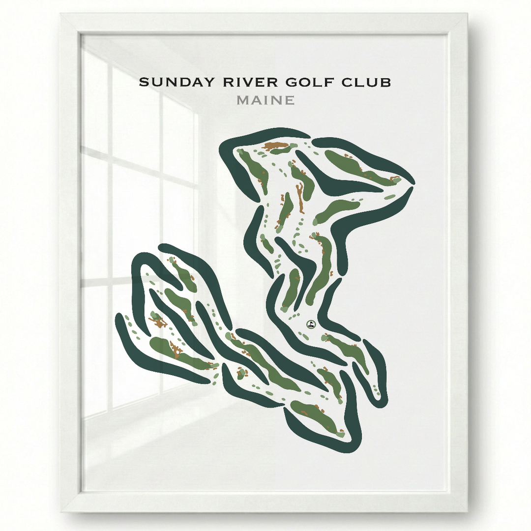Sunday River Golf Club, Maine - Printed Golf Courses