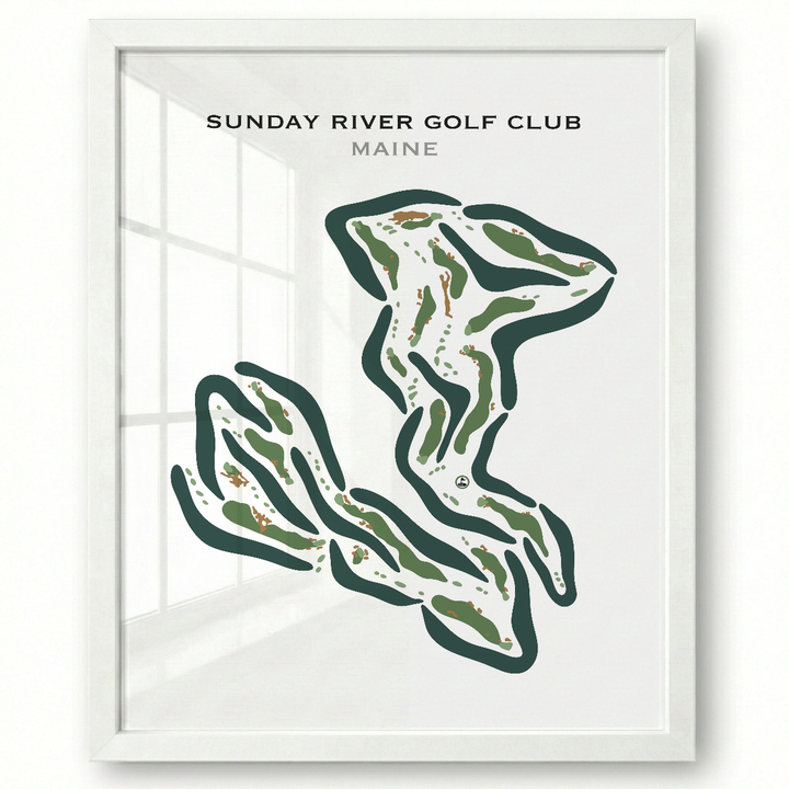 Sunday River Golf Club, Maine - Printed Golf Courses