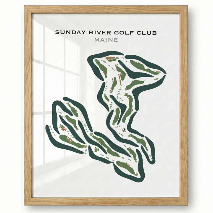 Sunday River Golf Club, Maine - Printed Golf Courses