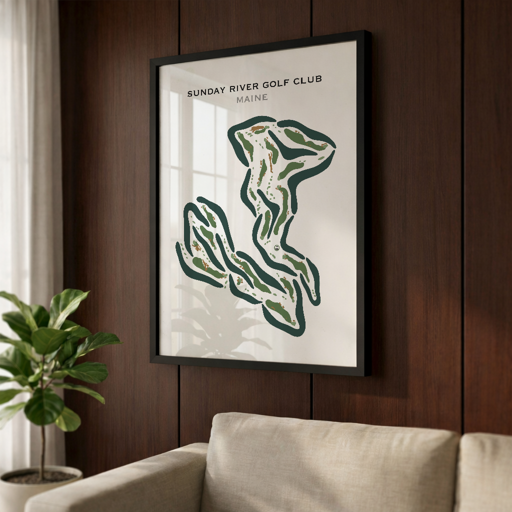 Sunday River Golf Club, Maine - Printed Golf Courses