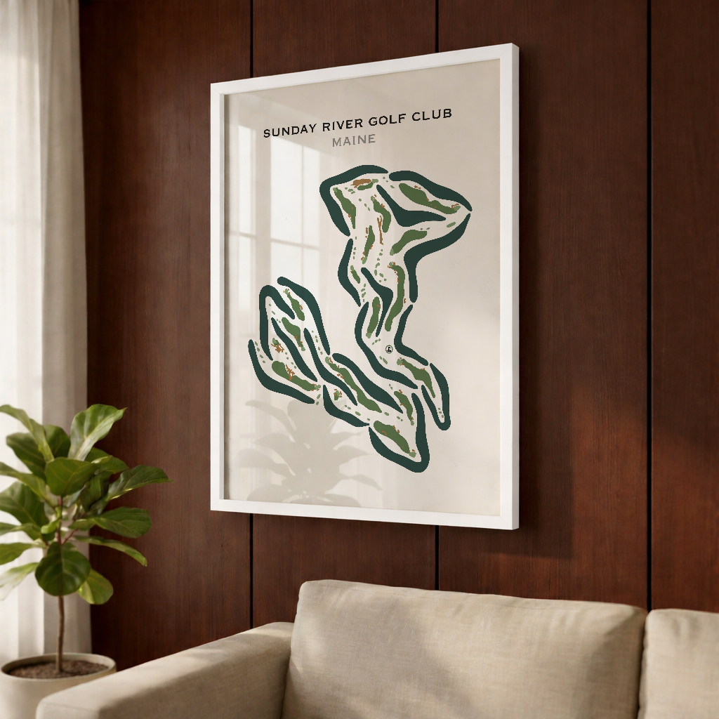 Sunday River Golf Club, Maine - Printed Golf Courses
