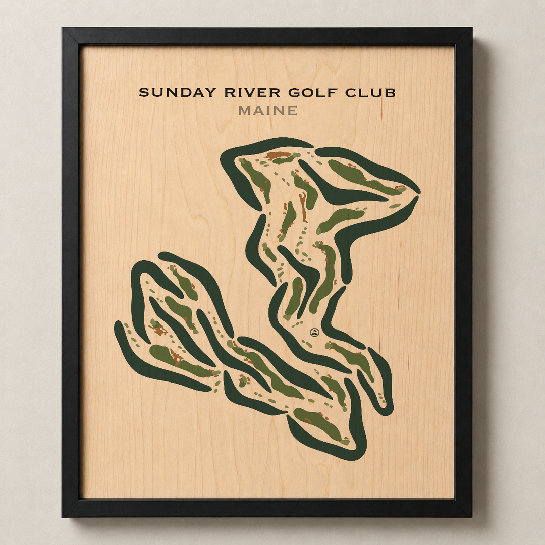 Sunday River Golf Club, Maine - Printed Golf Courses