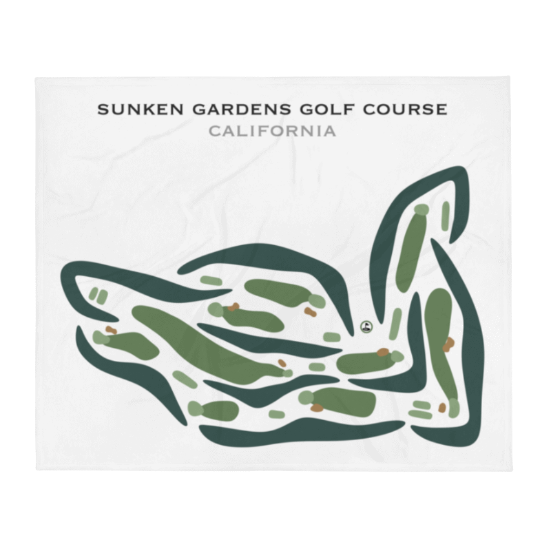 Sunken Gardens Golf Course, California - Printed Golf Courses