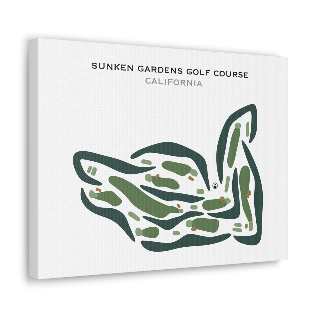 Sunken Gardens Golf Course, California - Printed Golf Courses