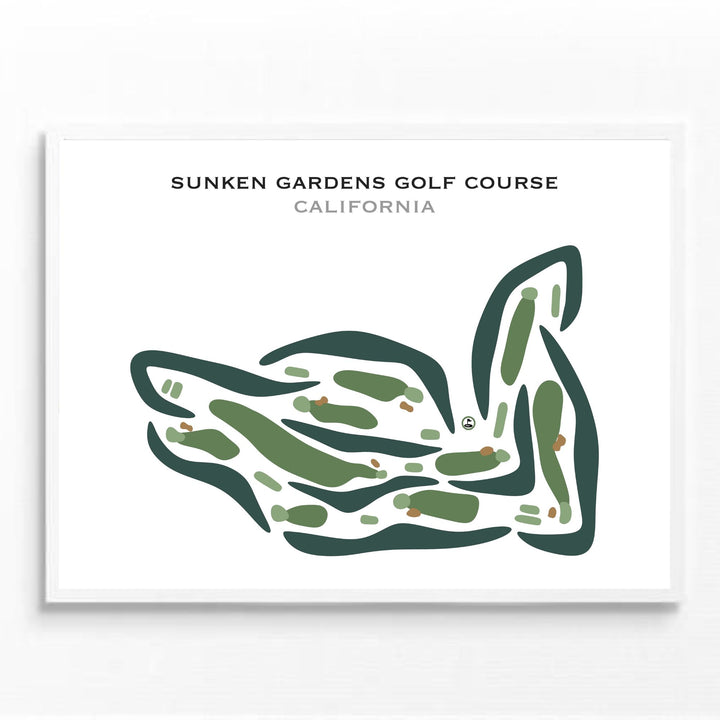 Sunken Gardens Golf Course, California - Printed Golf Courses