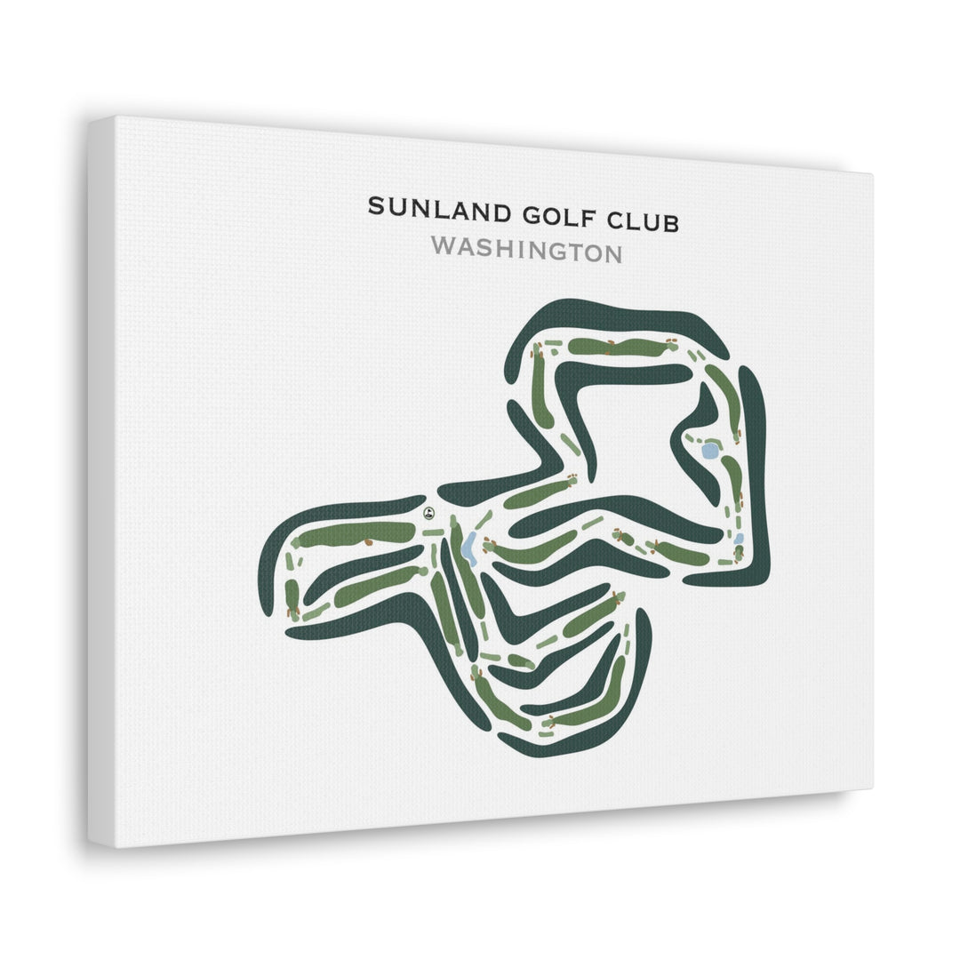 Sunland Golf Club, Washington - Printed Golf Course