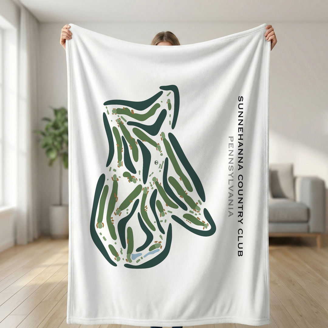 Sunnehanna Country Club, Pennsylvania - Printed Golf Courses