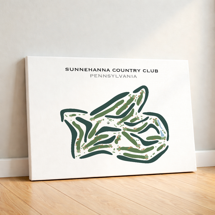 Sunnehanna Country Club, Pennsylvania - Printed Golf Courses