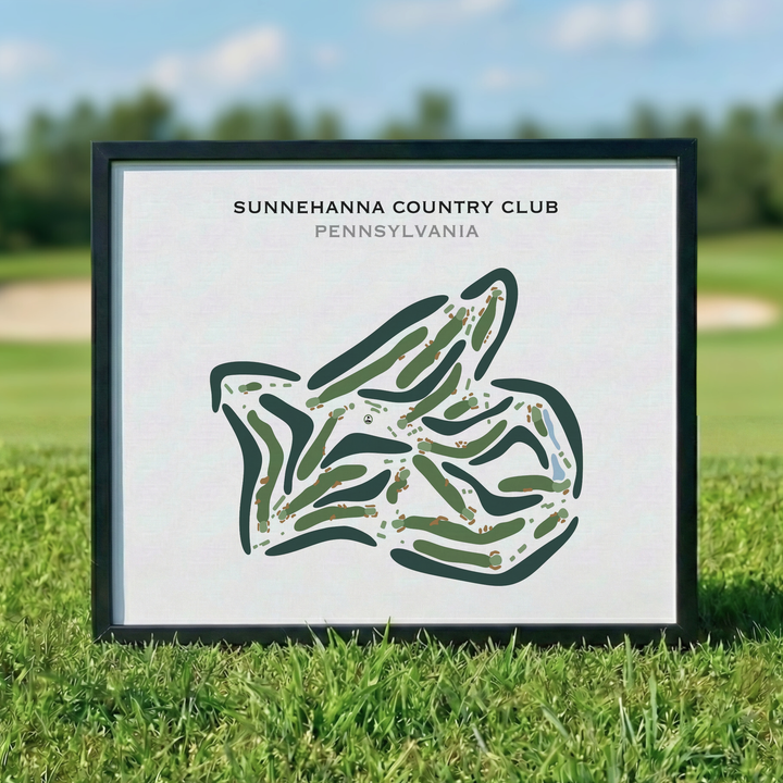 Sunnehanna Country Club, Pennsylvania - Printed Golf Courses